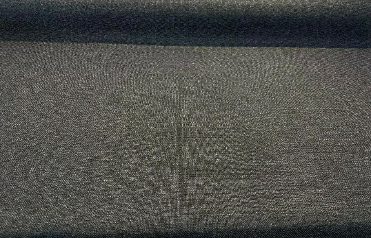 1 Yard Black Chenille Performance Upholstery Fabric 58 Inch Width 100% Polypropylene